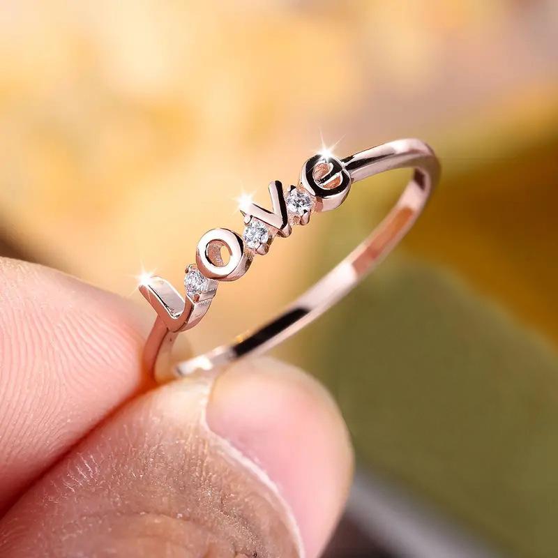 1Pc Delicate Ring Micro Inlaid Synthetic Zircon Simple Ring Design Elegant Jewelry