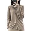 Women's Fashionable Pure Wool Cashmere Hoodie Cardigan - Autumn/Winter Knitwear Long Sleeve Loose Sweater.