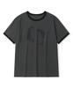 Mubeun Twin Moon Ringer Short Sleeve T-Shirt Charcoal