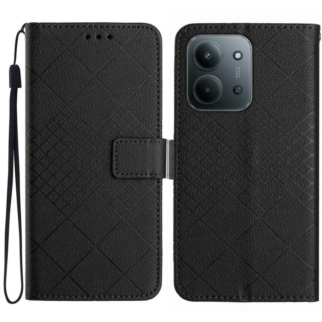 Pro Xiaomi Redmi 15C 5G (EU) (173 mm)/15C 4G (EU) (173 mm) Pouzdro Peněženka Potisk PU Kůže Vyklápěcí Folio Kryt na Telefon