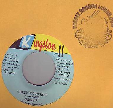 

7inch Record GALAXY P Check Yourself NONE Kingston 11 1994 Jamaica Reggae Ska Dub Used