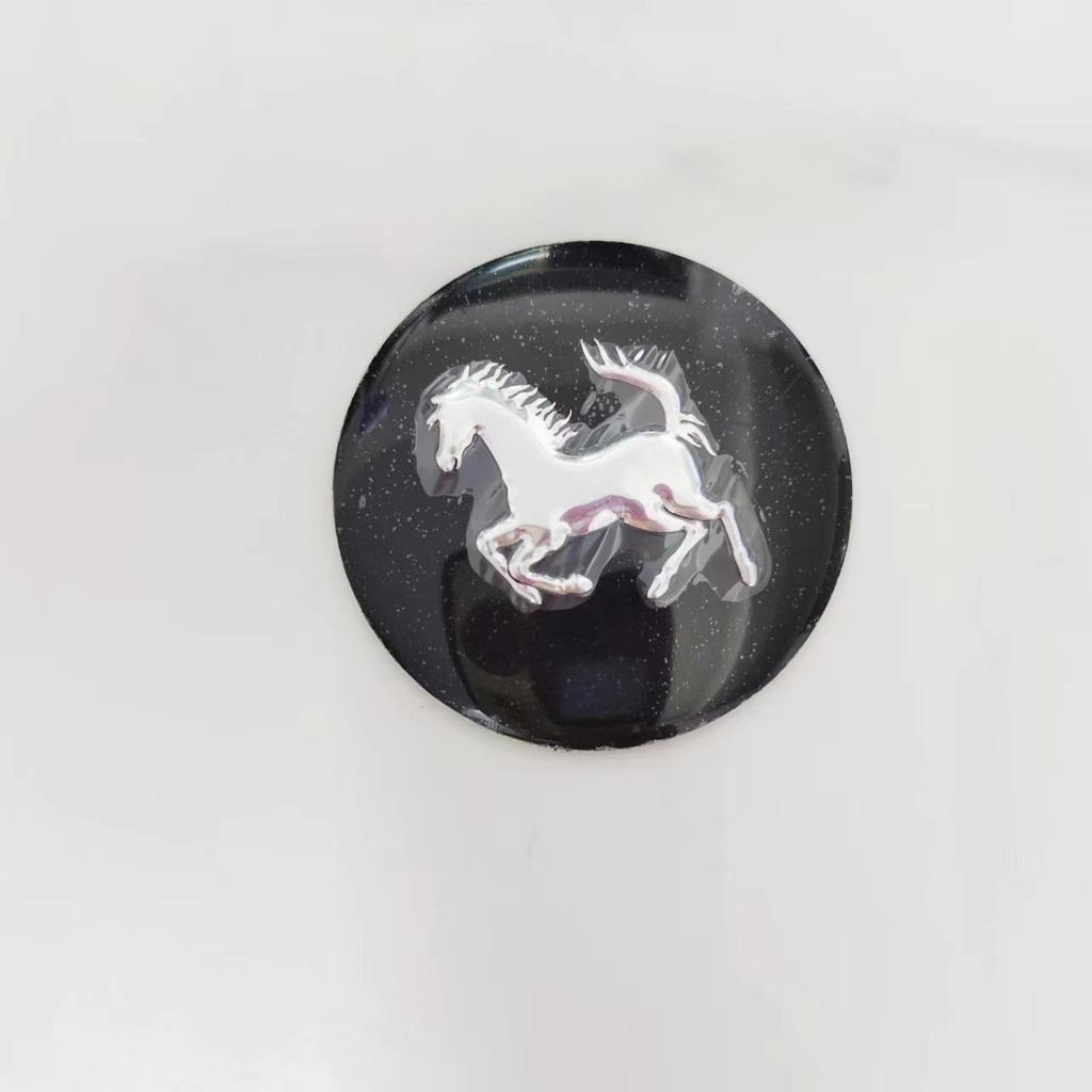 Metal Thin Aluminum Sticker Nameplate Decoration Car Sticker Personalized Modified Hub Cover Label For Ferrari F1 F8 F80 SF90 WM2