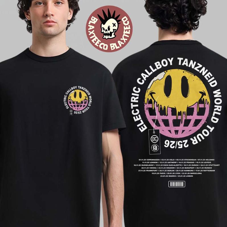 Electric Callboy Tanzneid World Tour 2025 2026 Globe TShirt Unisex T-Shirt XXXL