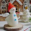 Natural Soys Wax Snowman Candle With Cleaning Burn For Holiday Ambiances Elegant Festival Table Centerpiece