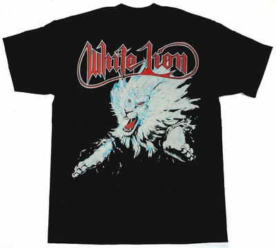 White Lion Big Ga Me North America Tour Shirt Black Unisex S-5XL Unisex T-Shirt
