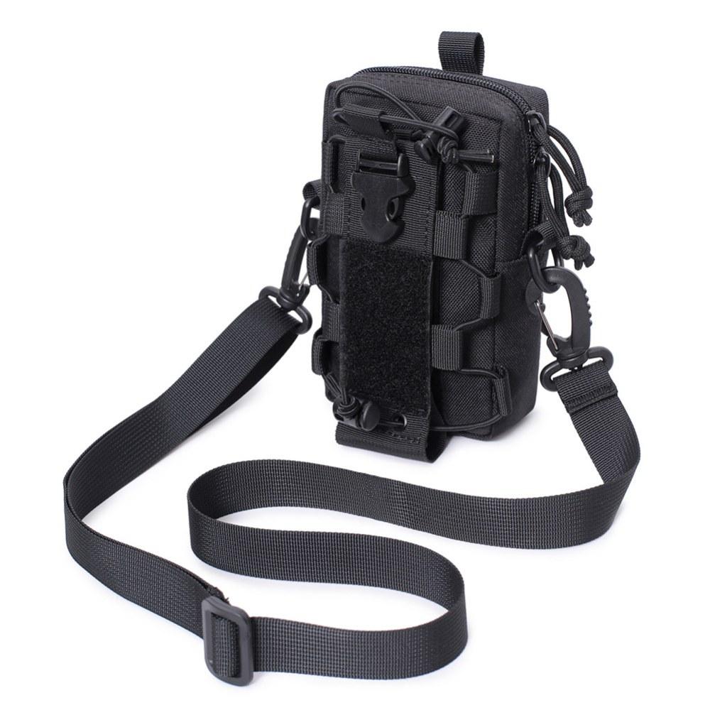 Camping Outdoor Water Bottle Mobile Phone Bag Multifunctional Molle Pouch Outdoor Tactical Mobile Phone Bag Messenger Bag Waist Bag