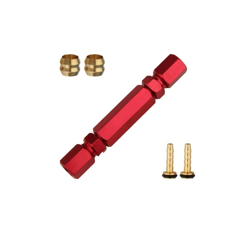 Two Way Hydraulic Brake Pipe Connection Oil Needle Insert Installation Tool Bicycles Oil Tube Repair Tool For 5mm Hose красный