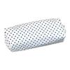 Polka Dot Pencil Case Set Large Capacity Canvas Zipper Pen Pouch For Students School Office Travel Makeup Storage