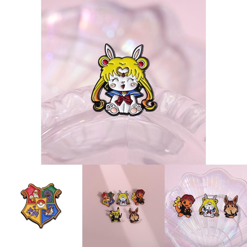 Unique And Stylish Anime Character Metal Badge Cute Fire Dragon Brooch Pin