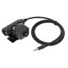 U94 PTT Adapter Headset Cable Plug PTT Walkie Talkie Connector for 3.5mm Mobile Phone