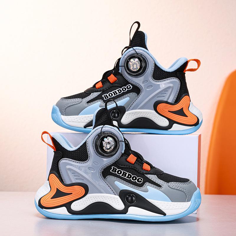 Non-slip Sports Boys Breathable Spring and Autumn Children's Classmates 2025 New Basketball Shoes Children's Mesh