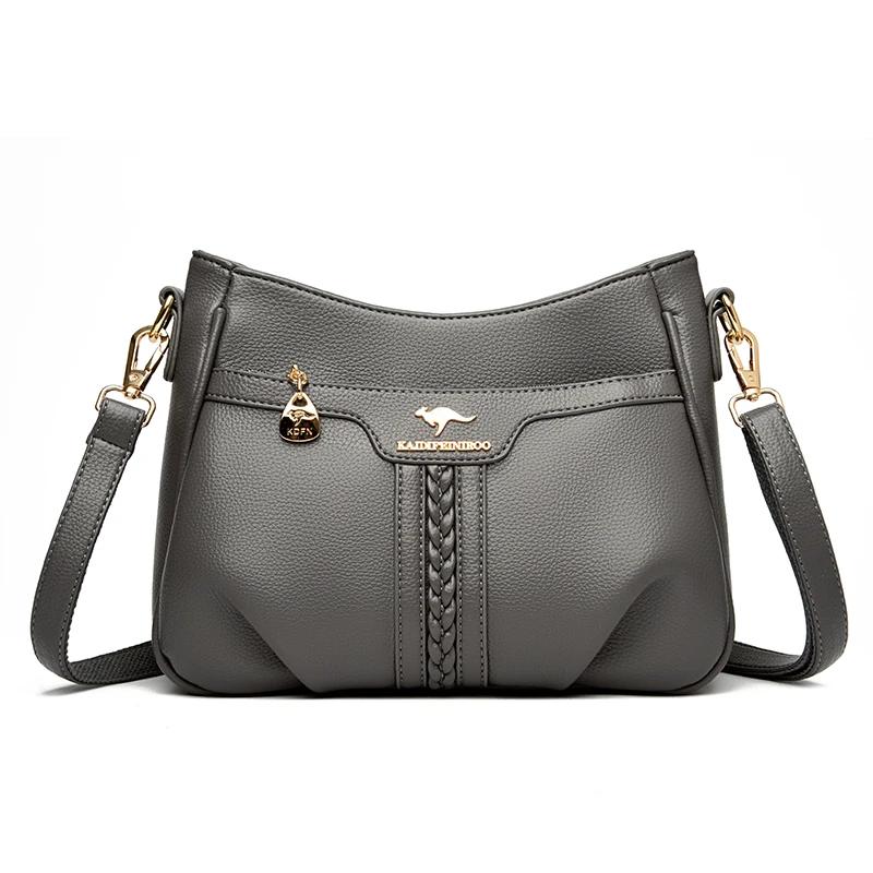 Soft Pu Leather Women Bag Brand Designer Ladies Handbag Purses Luxury Female Shoulder Bag Large Capacity Crossbody Bags