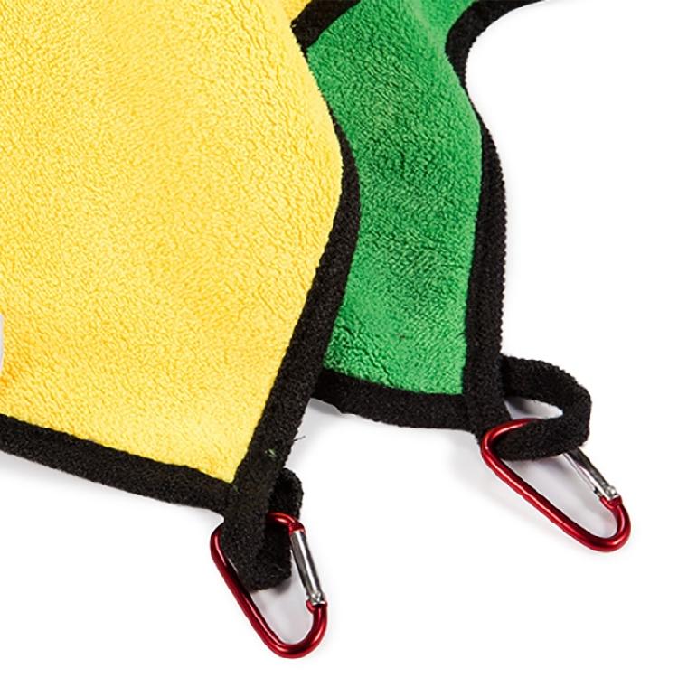 Thickened Fishing Cleaning Towel Outdoor Microfiber Fishing Towel with Clips Sports Wipe Hands Towel Fisherman Gift