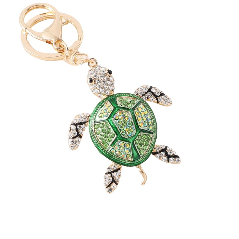 Good Fortune Turtle Keychain Colorful Hanging Pendant Exquisite Key Ring Holder  Car Key Pendant