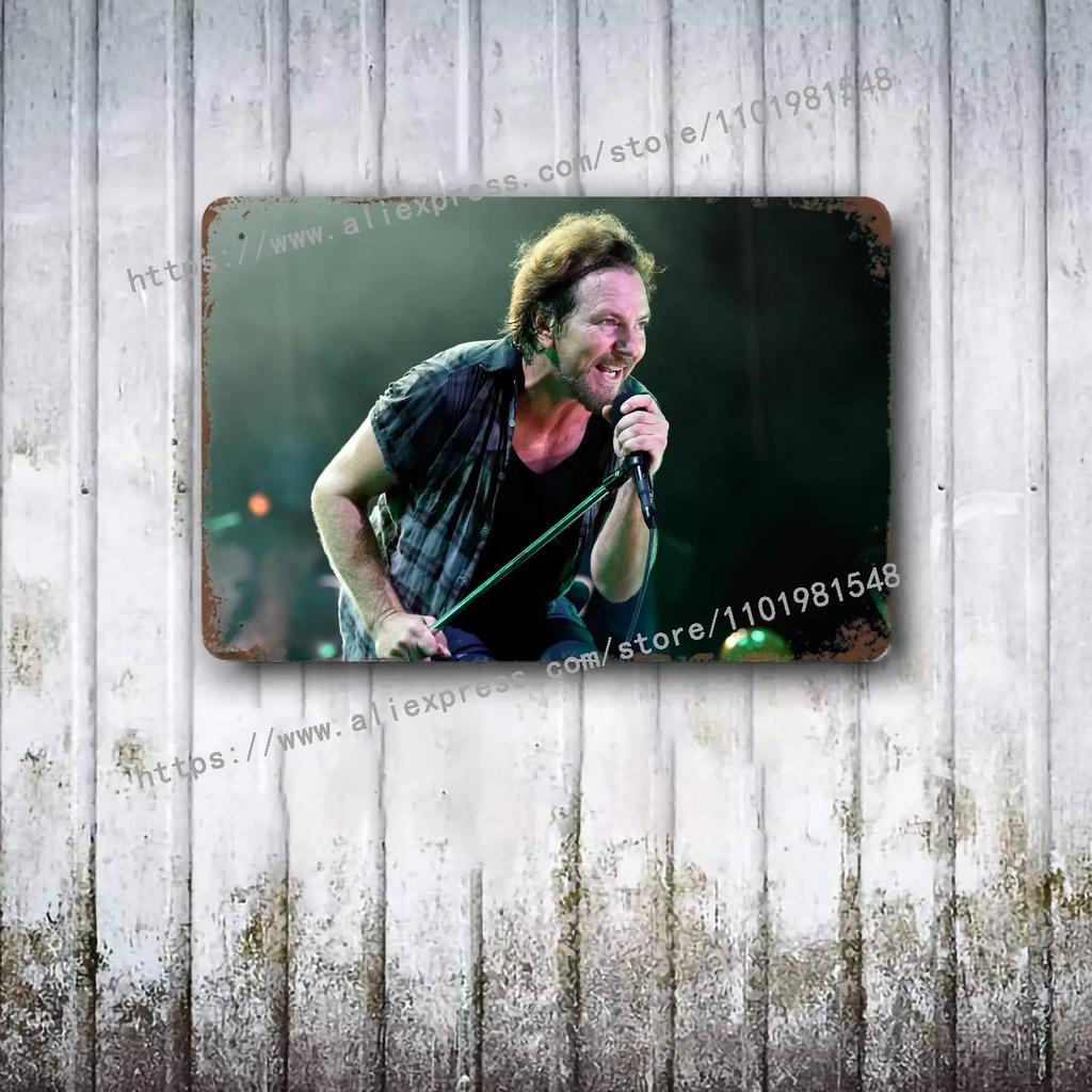 Pearl Jam Band metal Decor Poster Vintage Tin Sign Metal Sign Decorative Plaque for Pub Bar Man Cave Club Wall Decoration
