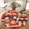 1pc Slam Dunk Anime Design Round Carpet - Perfect for Office Chair Mat, Home Decor, Gaming Room, Seasonal Gift, Anti-Slip Flooring.K059