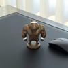 Funny Capybara Figurine, 3D Printed Boxing/Muscular Animal Statue, Novelty Collectible Desktop Ornament for Home Office Shelf Decor