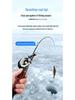 Lightweight 70g Soft Action Winter Ice Fishing Rod Set with Lure and Baitcasting Reel for Crucian Carp and Raft Fishing.