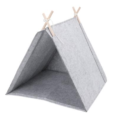 Tienda de campaña tipo tipi para mascotas Desmontable Lavable Transpirable Multifuncional Todas las estaciones Casa cerrada tipo tipi para perro y gato