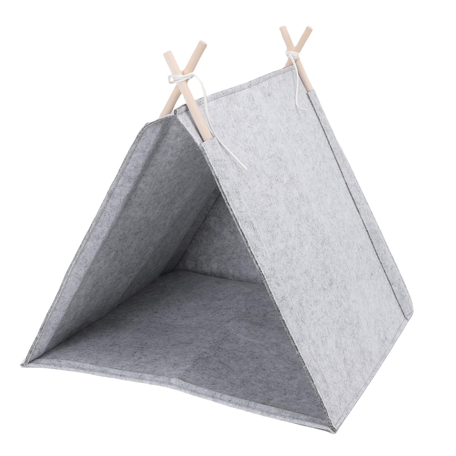 Konnwei Pet Teepee Tent Detachable Washable Breathable Multifunctional All Seasons Enclosed Teepee Dog Cat House