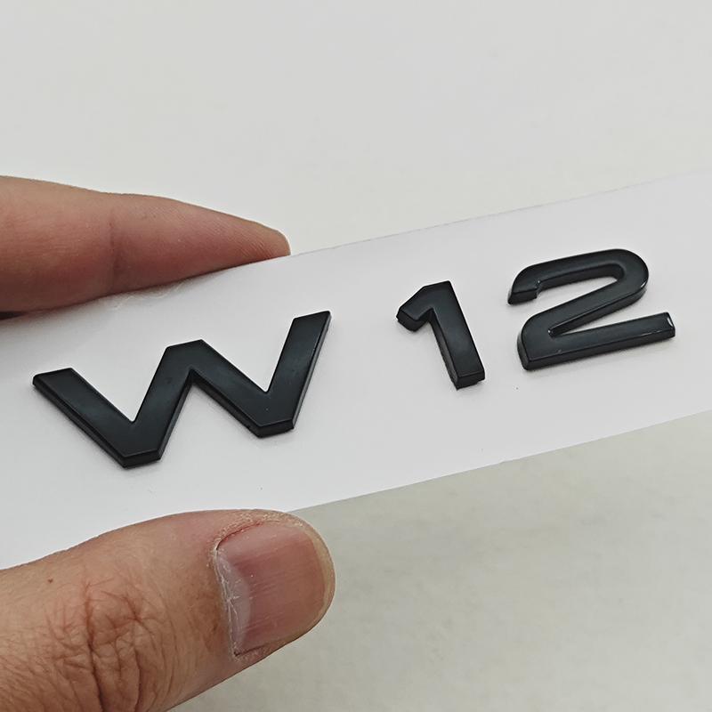 3D ABS Logo V10 W12 pro auto Zadní znak na kufr Boční nálepky na blatník Pro Audi A6 A8 Q8 Q7 SQ7 SQ8 S7 S8 Autopříslušenství