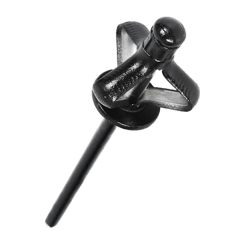 50Pcs Full Black Painted Aluminum Tri-Fold Exploding Pop Rivets Large Flange Blub Blind Rivet Car Interior Air Conditioner