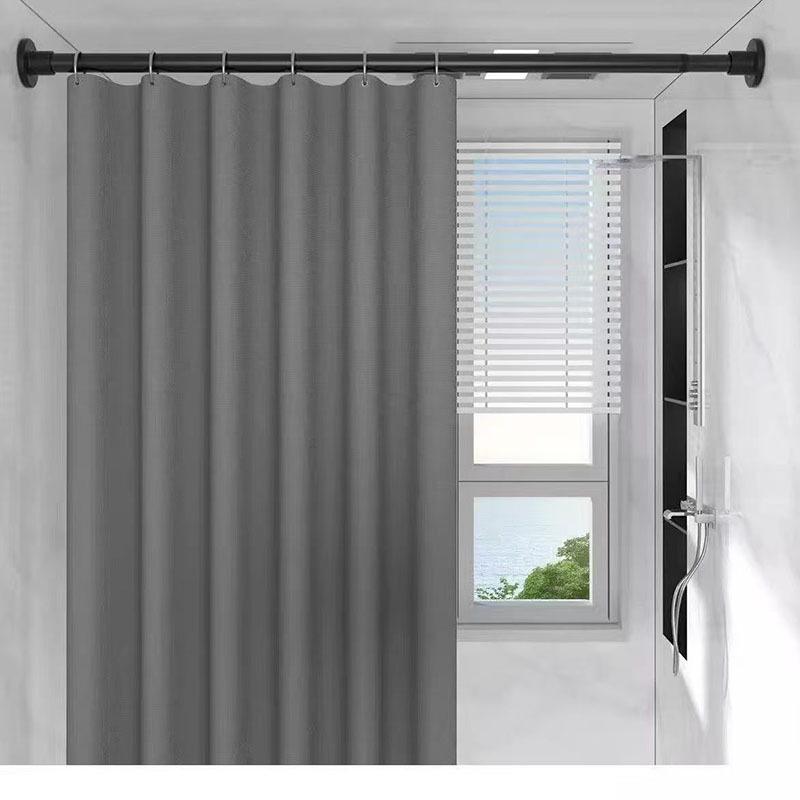 Adjustable Punch-Free Rod for Curtains, Clothes, and Shower