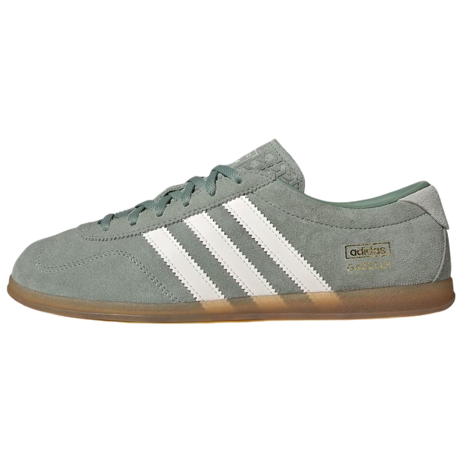 

Adidas Originals Gazelle Lo Pro Comfortable Trendy Low-Top Skate Shoes Women sneakers Silver Gray Green IH6943 36
