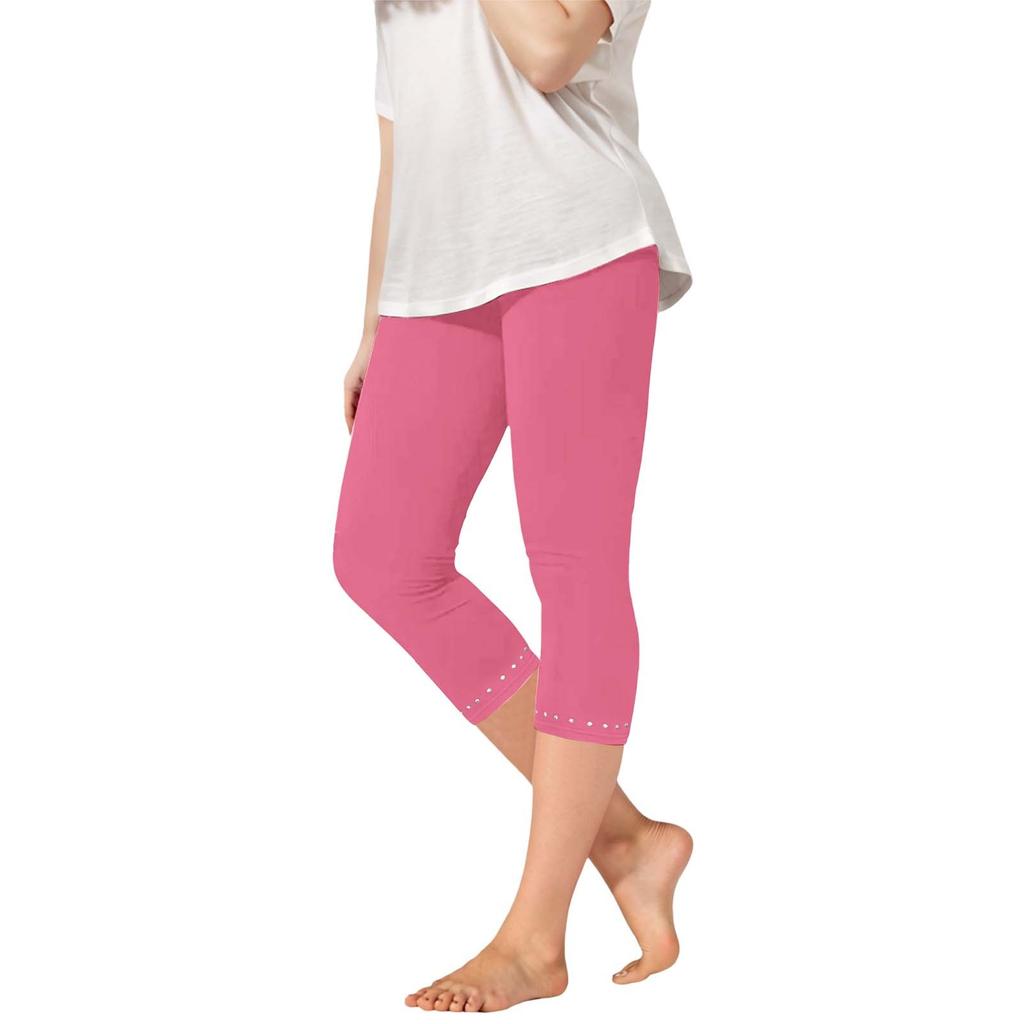 Kinder Modische Einfarbige Niedliche Mädchen Lässige Sport Yoga Hosen Cropped Hosen Leggings