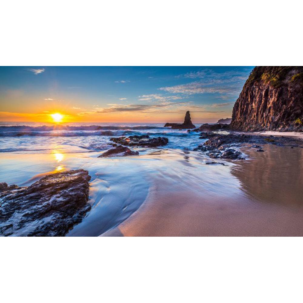 5D Diamond Painting Sunset Landscape Diy Round Water Diamond Embroidery Beach Mosaic Pattern Complete Design Home Decoration