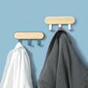 Kitchen Self Adhesive Clothes Wall Mounted Towel Hanger Key Holder Storage Rack Wall Hook