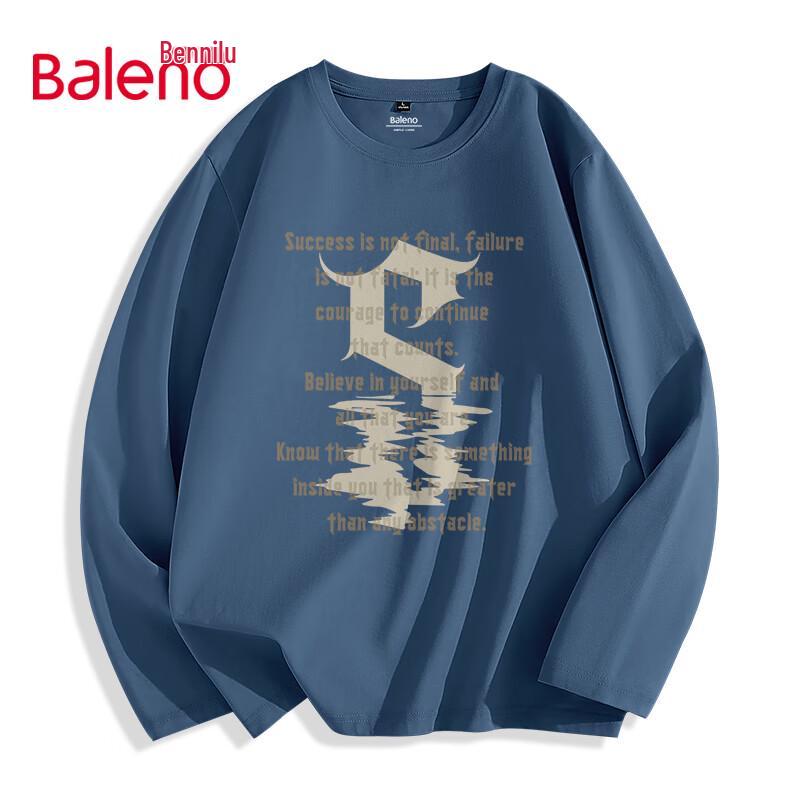 Мужская футболка Baleno в американском стиле, тяжелая, с длинным рукавом 5XL