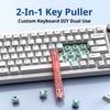 2-in-1 Keyboard Keycap Puller Switch Extractor Tool Universal Key Cap Shaft Remover Kit For Gaming Keyboard Repair