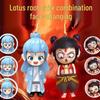Nezha Ao Bing Face-Changing Figurine: Press-to-Change Emoticon Doll