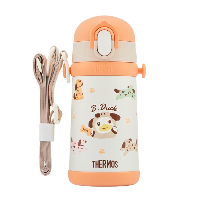 THERMOS Kids 316L Stainless Steel Insulated Straw Bottle