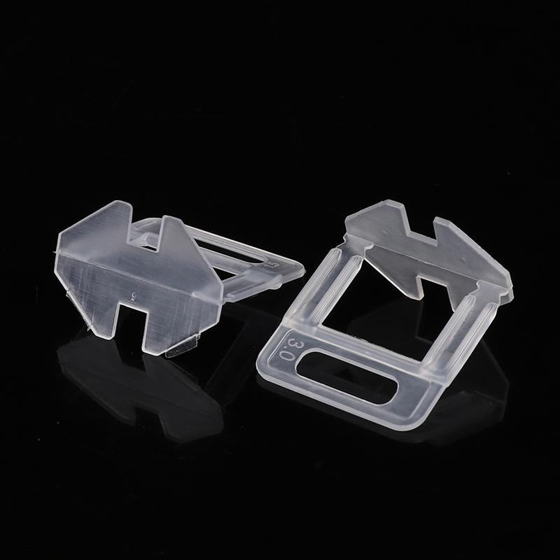 100 de bucăți 1-3 mm Distanțiere de nivelare a plăcilor Kit de cleme pentru sistem Instrumente de construcție pentru așezarea plăcilor de pardoseală Nivelator pentru decorarea casei