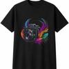 Colourful Film Camera Retro Mens Womens T-Shirt Unisex Novelty Gift Tee Funny
