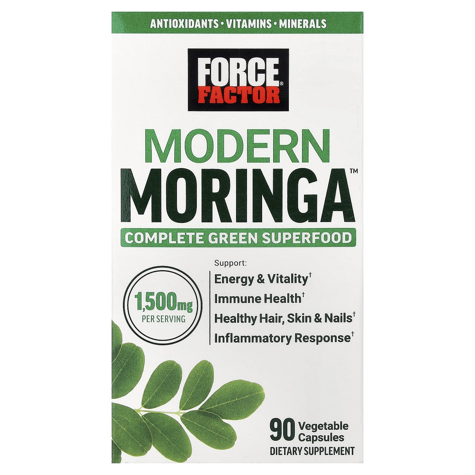 Force Factor, Moderne Moringa™, 90 Plantaardige Capsules