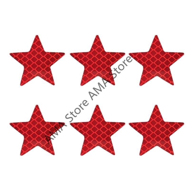 X7JF Reflective Star Decals for Car and Bikes Stylish Color for Enhanced Night Safety