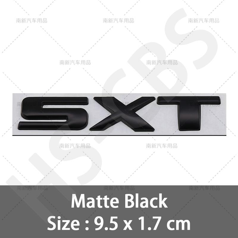Bxfzp9 Adesivi per Auto con Logo SXT Emblema Posteriore 3D in ABS Decalcomania Emblema SXT Adesivi Decorativi per Carrozzeria Accessori per Auto