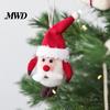Festive Home Party Supplies Christmas Felt Ornament, Handmade Wool Santa Candy Cane House Soft Woolen Decorations for Kids Snowman Hanging Holiday