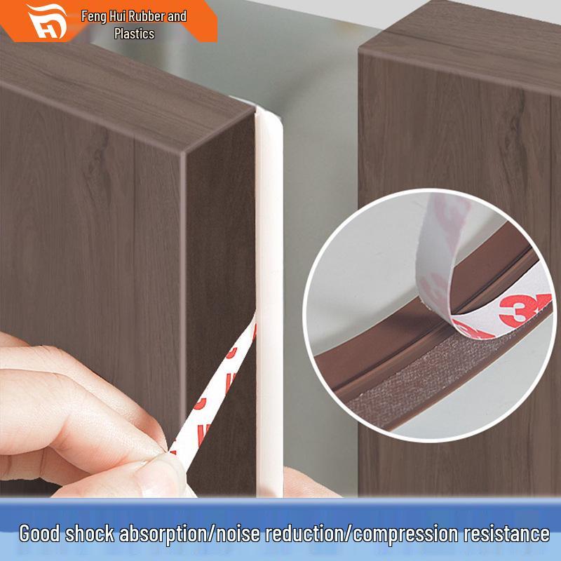 Self-Adhesive Anti-Theft Roller Shutter Garage Door Seal - Wind & Dust Proof Rubber Strip