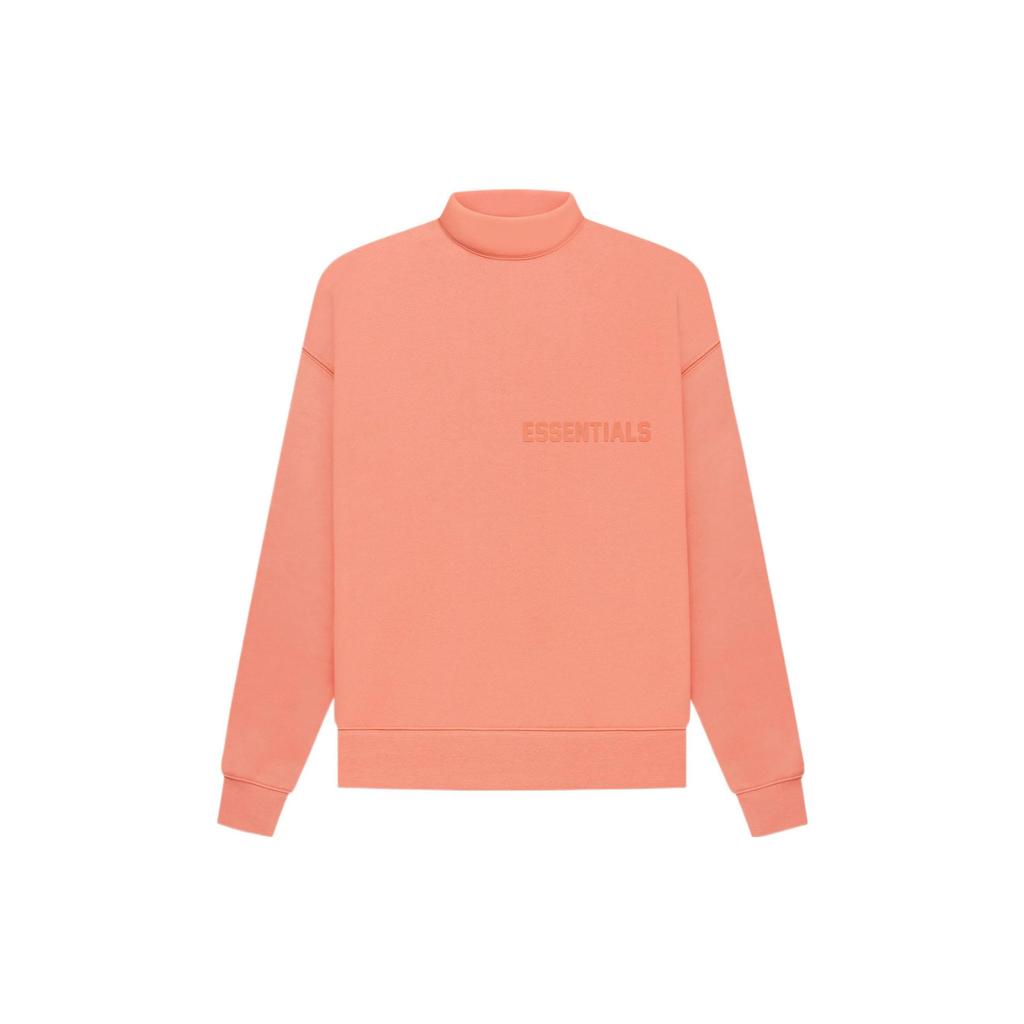 Fear Of God Essentials FW22 Mockneck Sweatshirt Men Sweatshirts Coral FOG-FW22-021