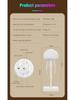 Colorful Sound-Activated Jellyfish Light with Floating Tentacles for Ambient Lighting
