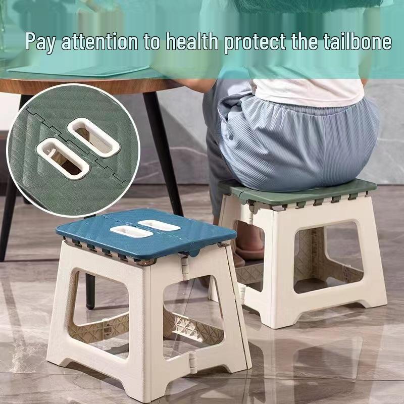 Thickened Plastic Folding Chair for Kids - Portable Indoor/Outdoor Stool