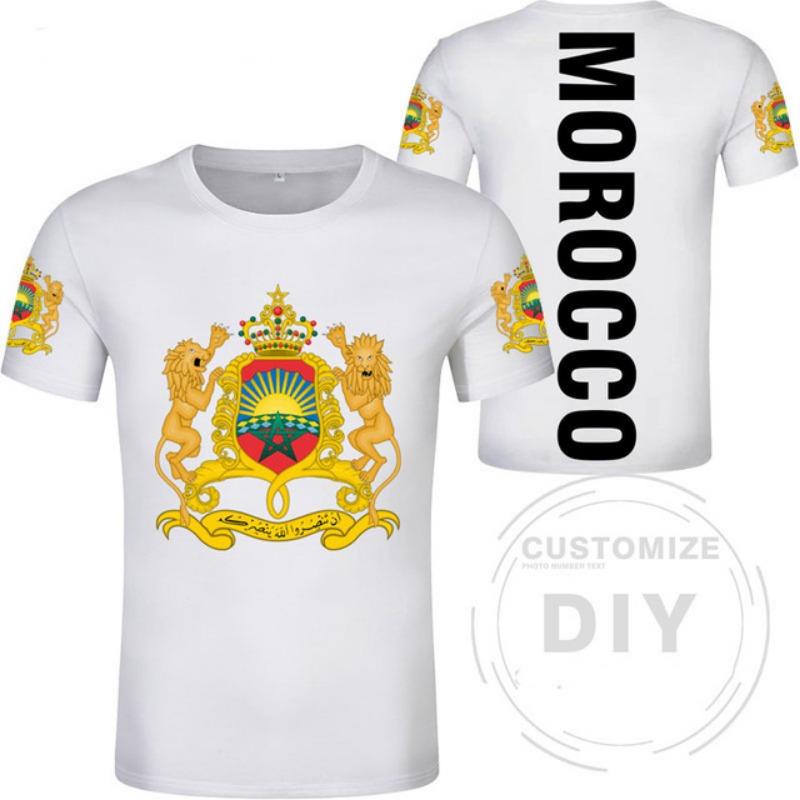 Morocco Flag National Emblem Tshirts 3D Print T-Shirt Summer T Shirt Fashion Kids Casual Boy Girl Unisex Round Neck Tees TShirt