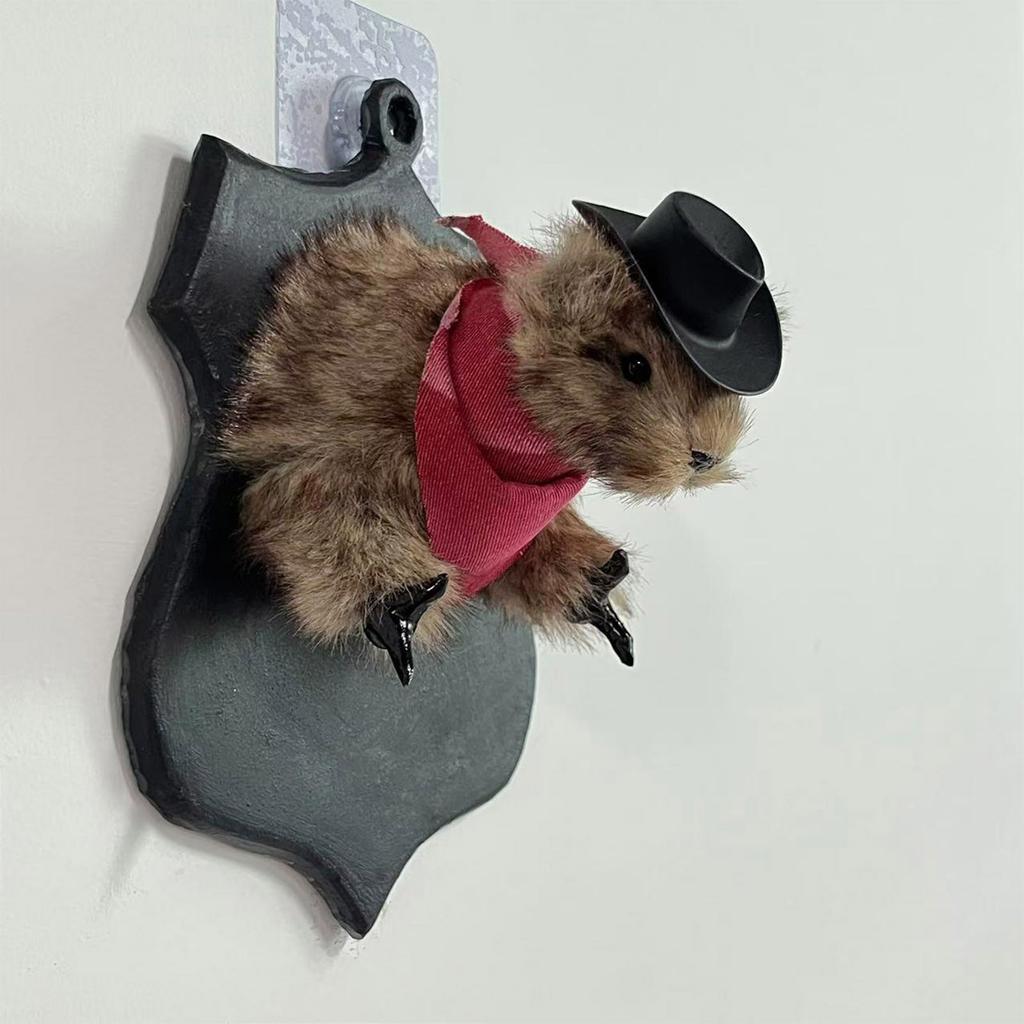 Simulation Cowboy Hamster Ornamente Wandbehang Heimdekoration, Interessante Heimwandbehang Dekorationen