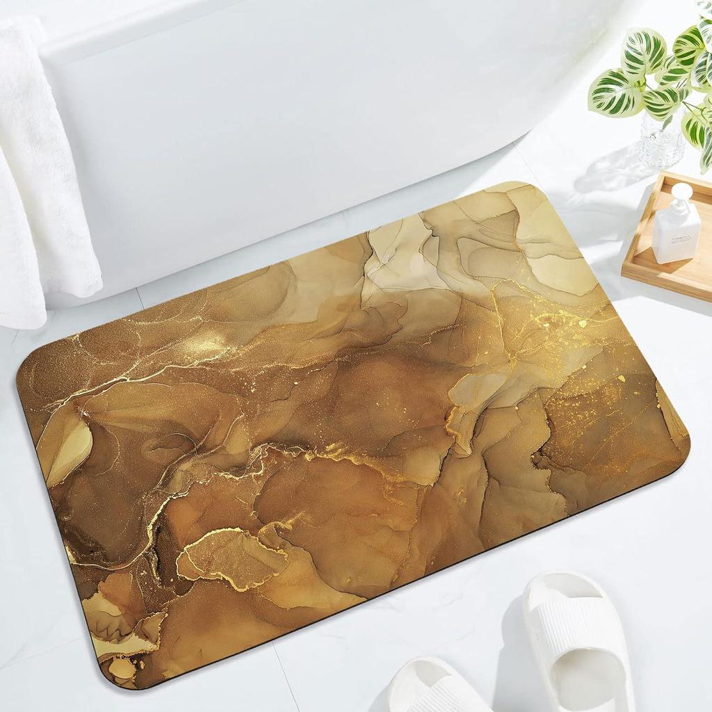 Luxury Marble Bathroom Floor Mat - Dirt-Resistant and Easy To Clean