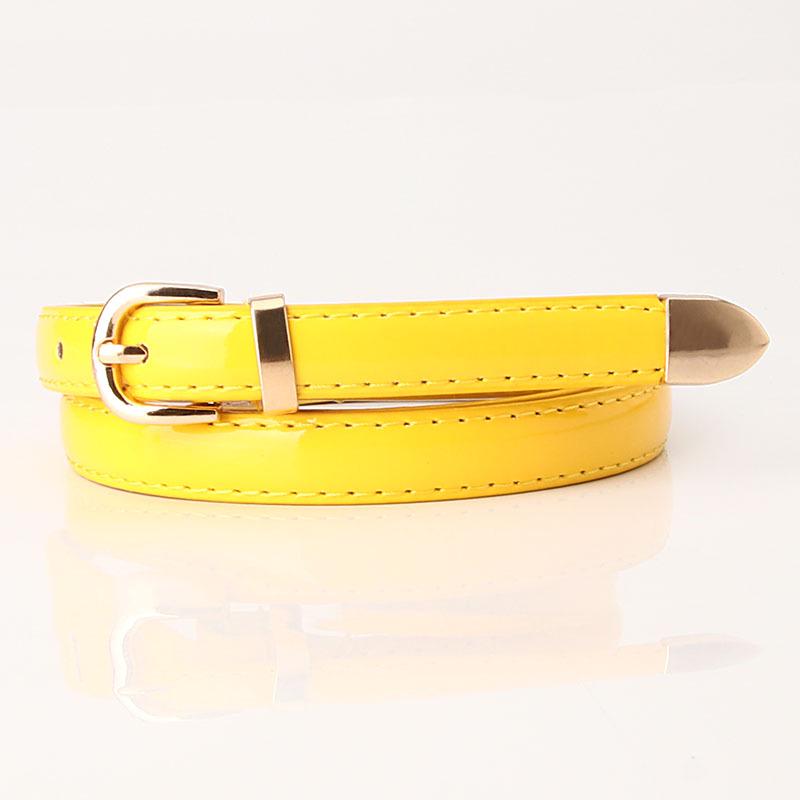 A Simple and Fashionable Candy-colored Decorative Small Belt for Ladies, Paired with A Dress, Coat, Sweater and Belt
