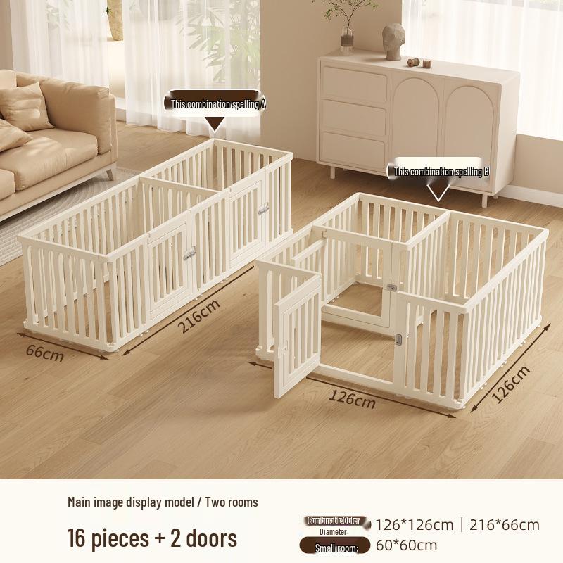 Indoor Dog Safety Barrier - Pet Fence & Anti-Escape Cage for Small Dogs